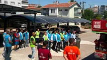 Aliağa'da Uygulamalı Yangın Eğitimi