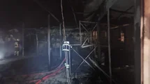 Batman'da At Çiftliğinde Yangın