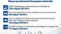 Kırsalda Üretime 375,6 Milyon Lira Hibe Ödemesi