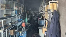 Diyarbakır’da çıkan yangında iş yeri kullanılamaz hale geldi