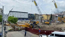 Ordu'da İş Makinesi Devrildi