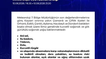 Niğde'de Kuvvetli Yağış Bekleniyor