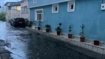 Bayburt'ta Kısa Süreli Dolu Yağışı