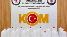 Samsun'da Kaçak Alkol Operasyonu