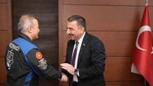 İlk Türk Astronot Zonguldak'ta Vali'yi Ziyaret Etti