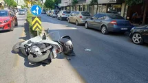 Otomobil ile motosiklet çarpıştı: 1 yaralı