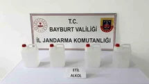 Bayburt’ta Kaçak Alkol Operasyonu