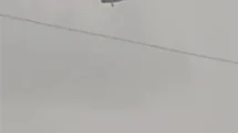 Askeri Helikopter Yağmura Yakalandı