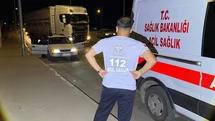 Adıyaman'da Baygın Sürücüye Müdahale
