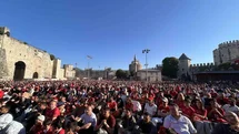 Tarihi Yedikule Hisarı'nda Milli Maç Coşkusu