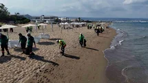 Mersin'de Sahil Temizliği Etkinliği