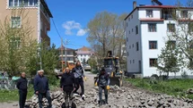 Hanak'ta Kilit Parke Çalışmaları Başladı