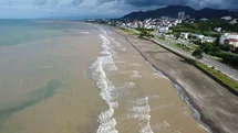 Ordu’da sağanak sonrası Karadeniz’in rengi değişti