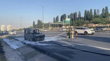 Esenyurt'ta Ticari Araç Yangını