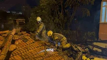 Gaziosmanpaşa'da Gecekondu Yangını