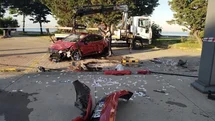 Kartal'da Takla Atan Araçta Yaralı Var