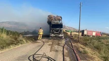 Hatay'da Tır Yangını Meydana Geldi