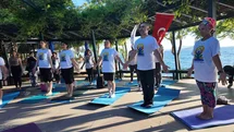 Bodrum'da Uluslararası Yoga Günü Etkinliği