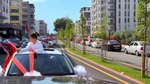 Osmaniye’de 72 öğrenci mezuniyet ve hatim sevincini konvoyla kutladı
