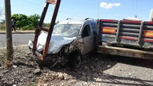 Kilis'te Hafif Ticari Araç Kazası