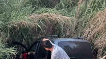 Kayıp şahsın kazada aracı ile sazlığa uçtuğu ortaya çıktı