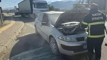 Hassa’da otomobil yangını