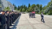 Motosiklet kazasında hayatını kaybeden jandarma personeline son görev