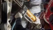 Park halindeki kamyona arkadan çarpan çekicinin sürücüsü yaralandı