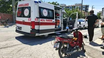 Bafra’da motosiklet sürücüsü yaralandı