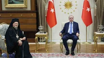 Cumhurbaşkanı Erdoğan, Fener Rum Patriği Bartholomeos’u kabul etti