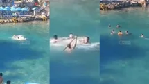 Silifke Yapraklı Koy’da Denizin İçinde Sopalı Kavga: 1 Yaralı