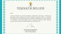 AK Parti’den 11,5 milyon üyesine Cumhurbaşkanı Erdoğan imzalı teşekkür belgesi