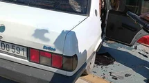 Kocaeli'de Kaldırıma Çarpan Otomobil Kazası