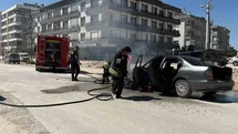 Konya'da Seyir Halindeki Araç Yandı