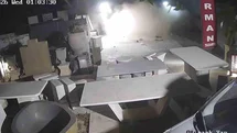 Bodrum’da düğün salonuna dalan otomobilin kaza anı güvenlik kamerasına yansıdı