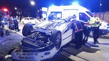 Malatya'da Araç Devriildi, 2 Yaralı