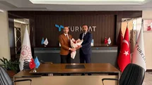 Gaziantep'te Türksat Bayrak Değişimi Yapıldı