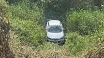 Tekirdağ'da Yokuşta Kayan Araç Dereye Düştü