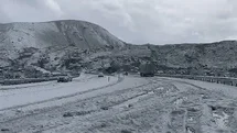 Tendürek Geçidi'nde Dolu Yağışı Yaşandı