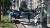 Kayseri'de Moped ve Otomobil Çarpıştı