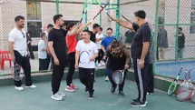 Cizre'de Özel Çocuklar İçin Tenis Etkinliği