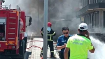 Tatvan'da Lastik Yangını Elektrik Hattına Sıçradı