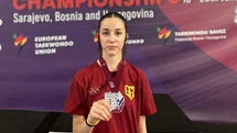 Aydınlı tekvandocu Rümeysa, Avrupa ikincisi oldu