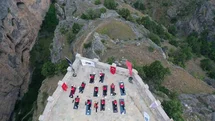 Cehennem Deresi Kanyonu’nda dünya yoga günü etkinliği