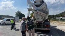 Turizm merkezlerinde beton mikserlere sıkı takip