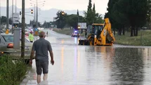 Denizli'de Sağanak Yağış Etkili Oldu