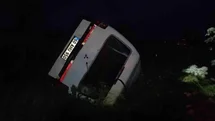 Tokat'ta Minibüs Takla Attı
