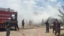 Hassa'da Samanlık Yangını Kontrol Altına Alındı