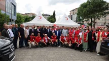 Bafra’da Kızılay kan alma birimi açılışı