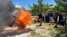Erzincan'da Hastane Personeline Yangın Eğitimi